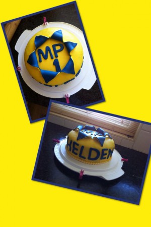 MP1 voetbal taart